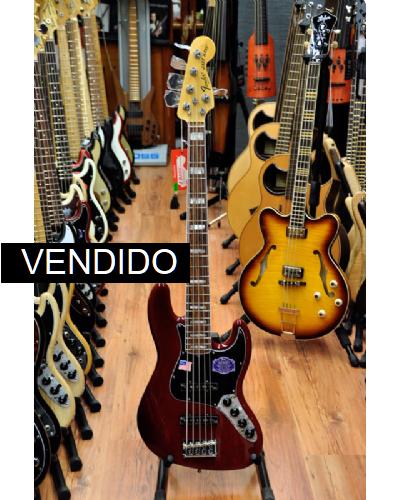 Fender American Deluxe Jazz Bass V Wine Red